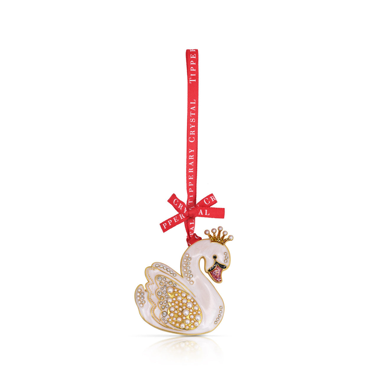 TC Christmas Tree Decoration - Pearl Swan