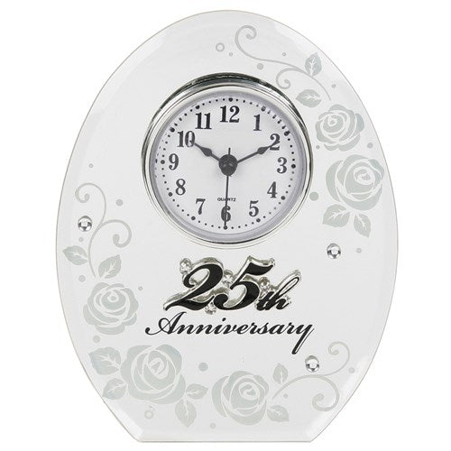 JD Mirror Anniversary Clock 25th