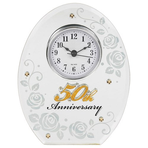 JD Mirror Anniversary Clock 50th