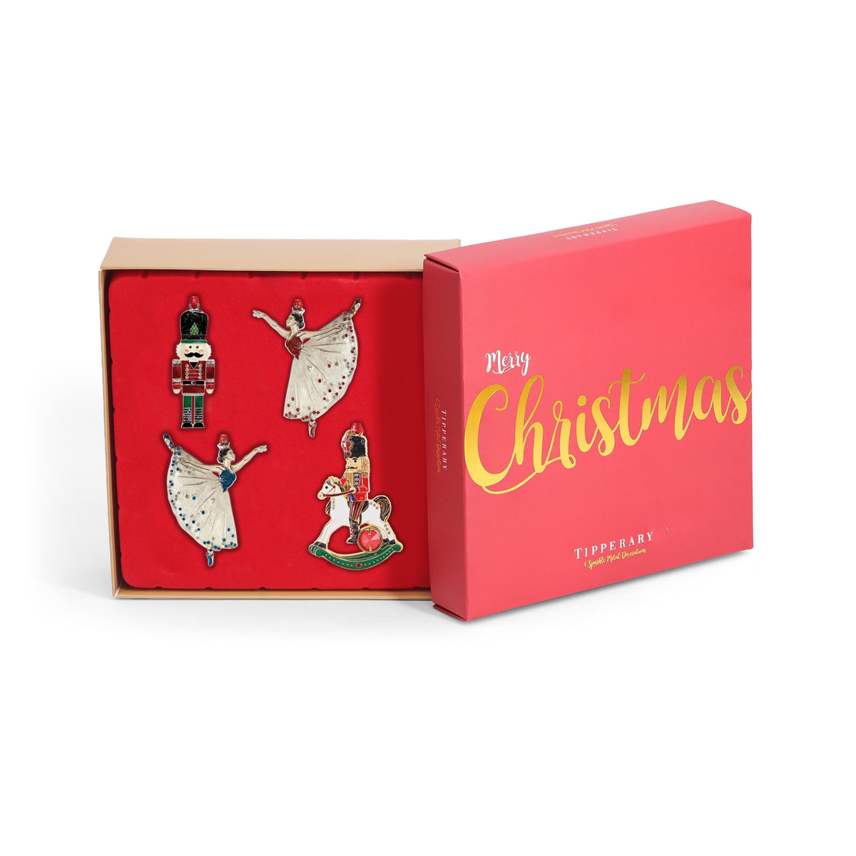 TC Sparkle Nutcracker Set of 4 Christmas Decoration