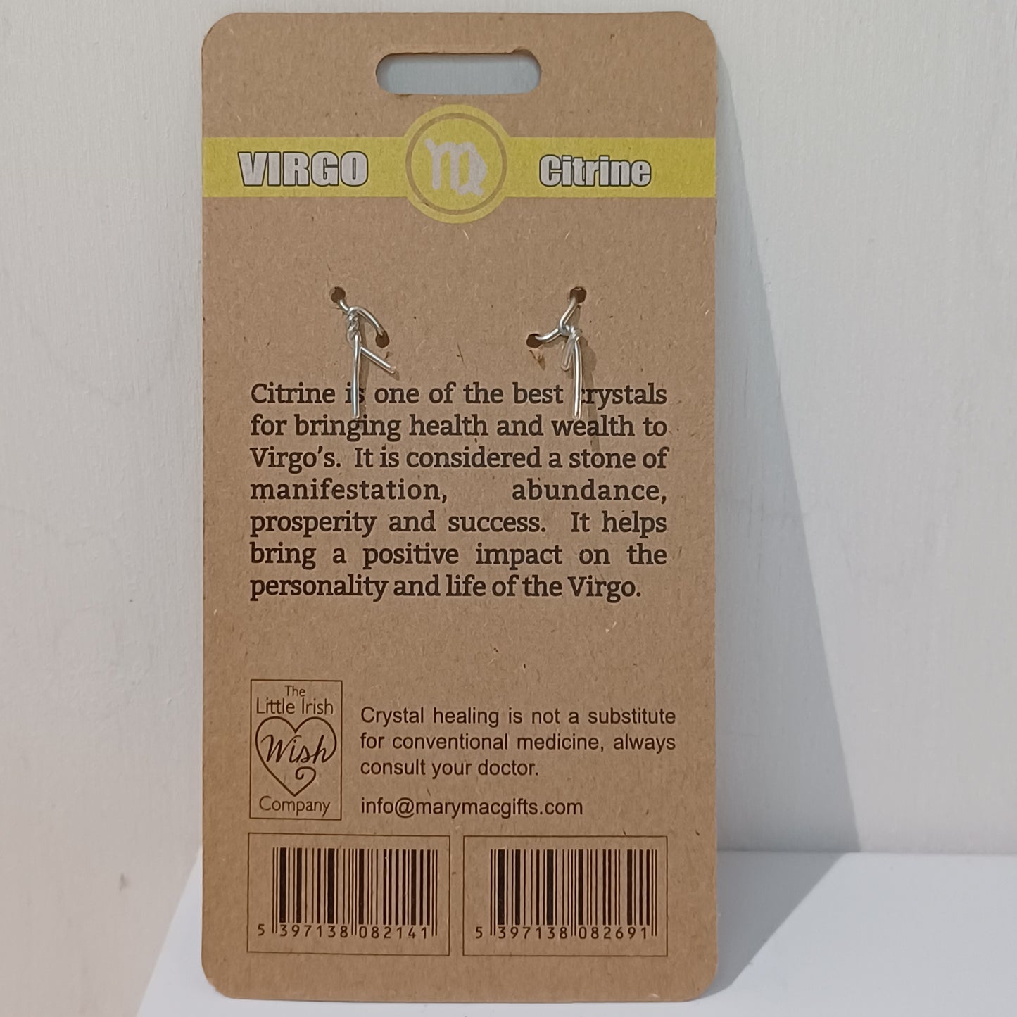 Crystal Keyring - Virgo Citrine