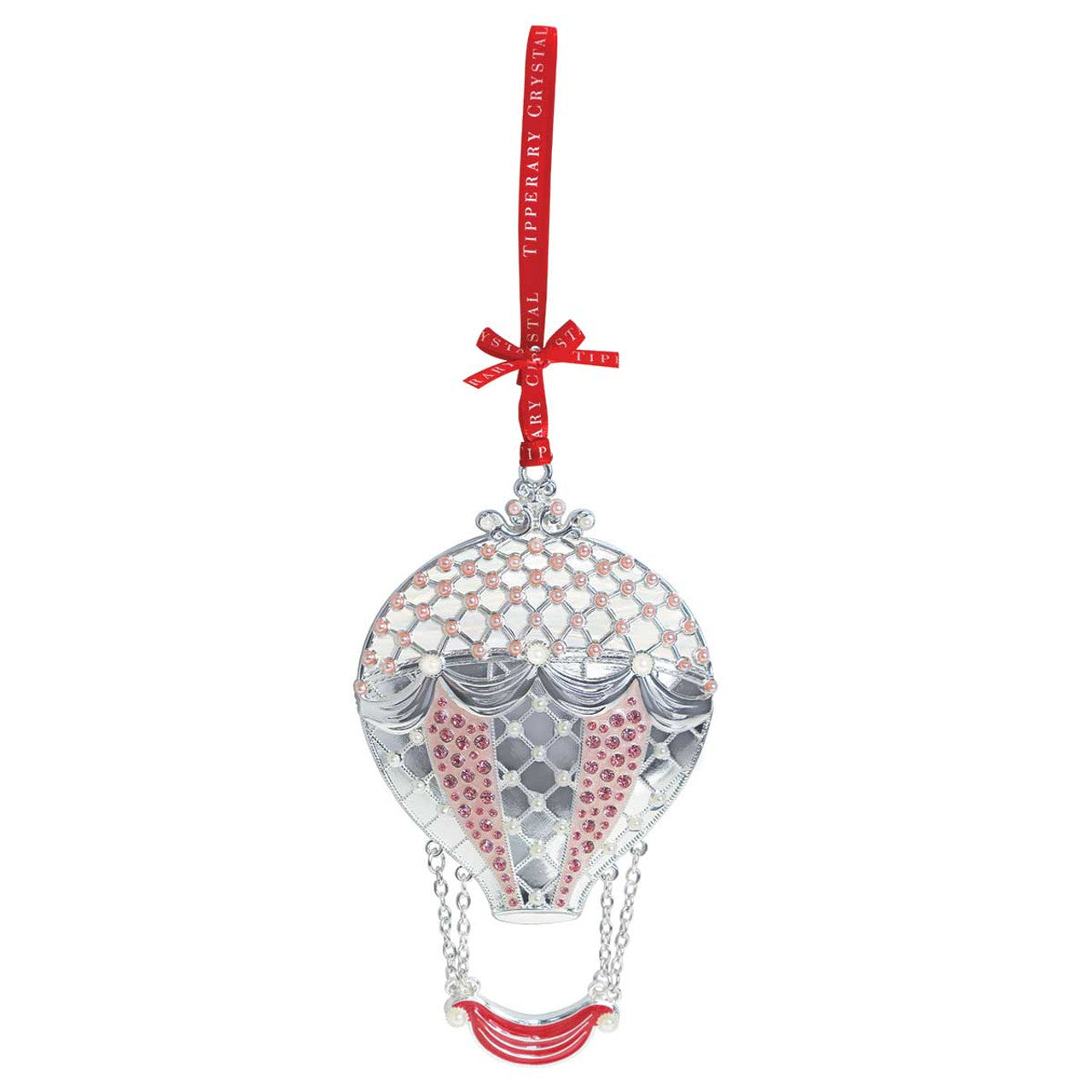 TC Christmas Tree Decoration - Pearl Hot Air Balloon