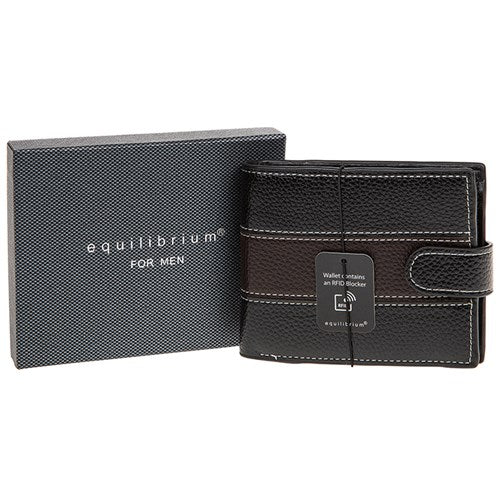 JD Equilibrium Two Tone RFID Wallet Black