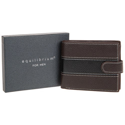 JD Equilibrium Two Tone RFID Wallet Brown