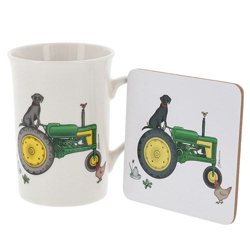 JD Emma Lawrence Green Tractor Coaster &