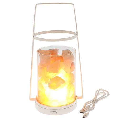 JD Himalayan Salt Lantern Square Handle