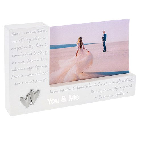 JD Modern Script Frame 6x4 You & Me
