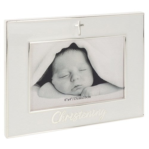 JD Pure White Frame Christening 6x4