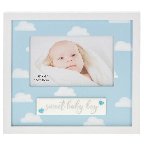 JD Sparkle Art Frame Baby Boy 6x4