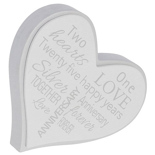 JD Loving Words Heart 25th Anniversary