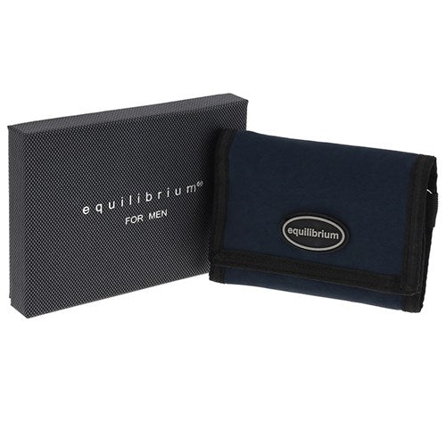 JD Equilibrium Navy Fabric Velcro Wallet