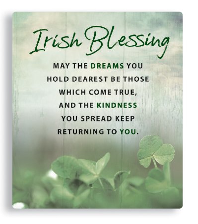 CBC Irish Blessing Message Plaque
