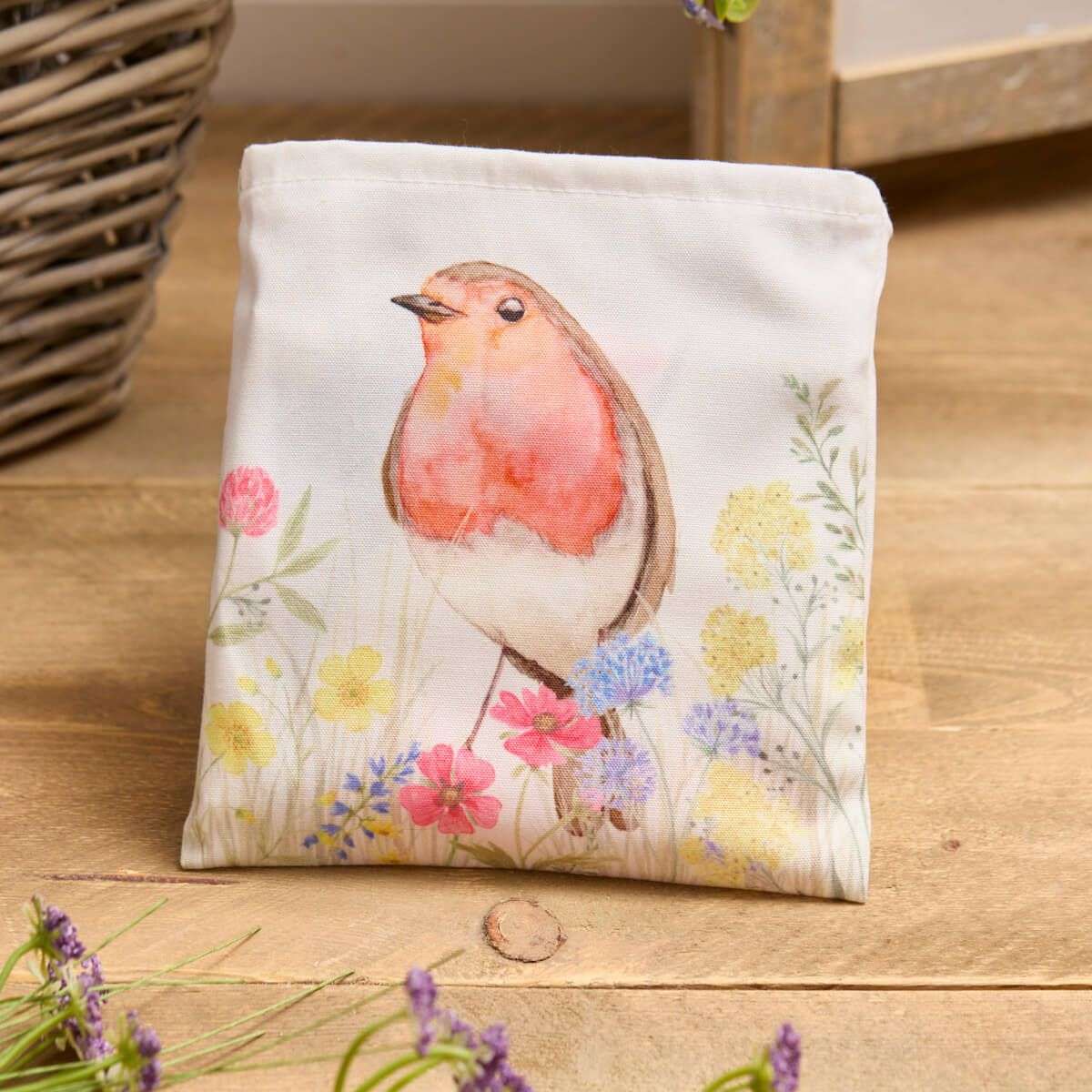 RL Printed Robin Floral Polyester Bag