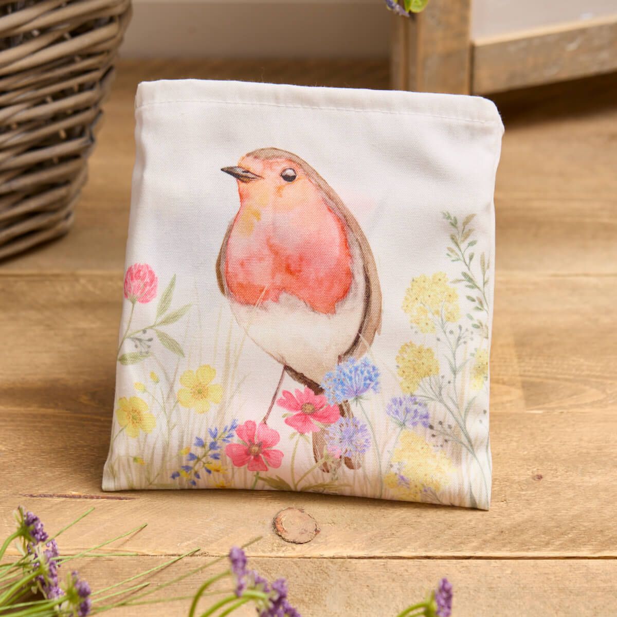 RL Printed Robin Floral Polyester Bag