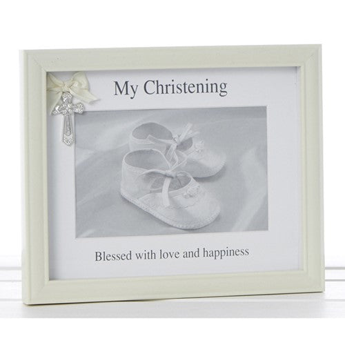JD Christening Cross Frame