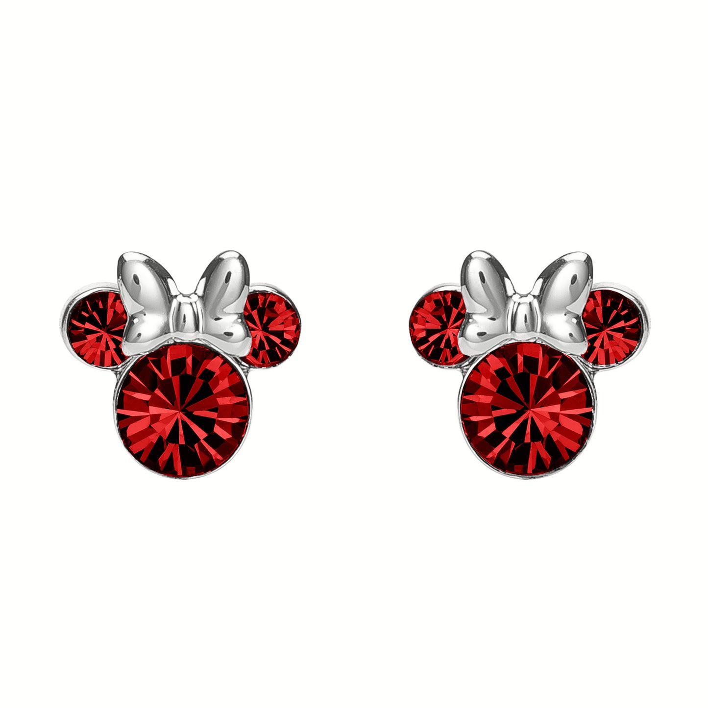 Disney Minnie Mouse July Birthstone Earrings SS925