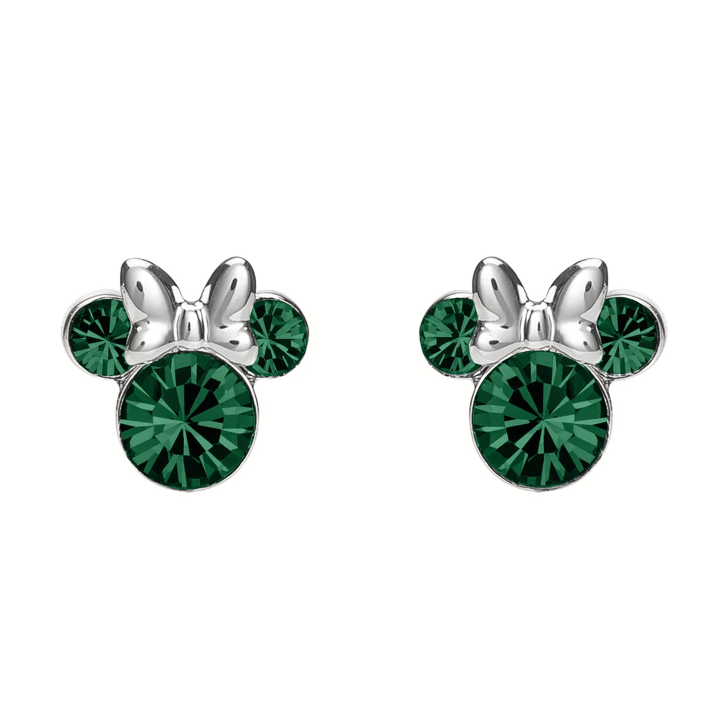 Disney Minnie Mouse May Birthstone Earrings SS925