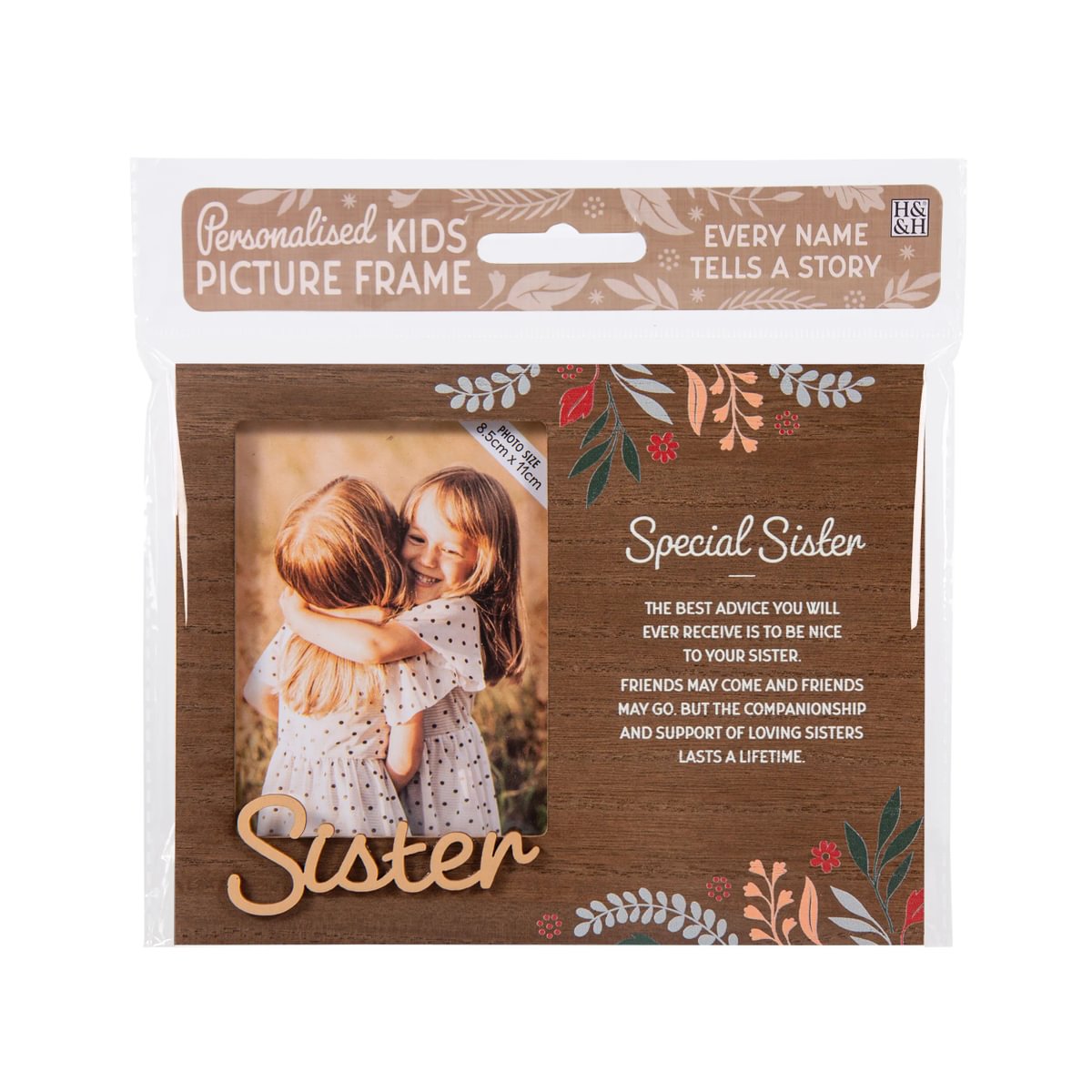 H&H Personalised Frame - Sister