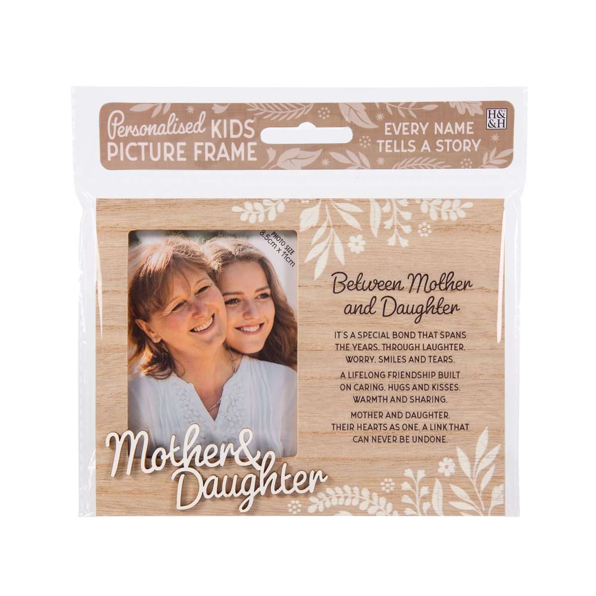 H&H Personalised Frame - Mother & Daughter