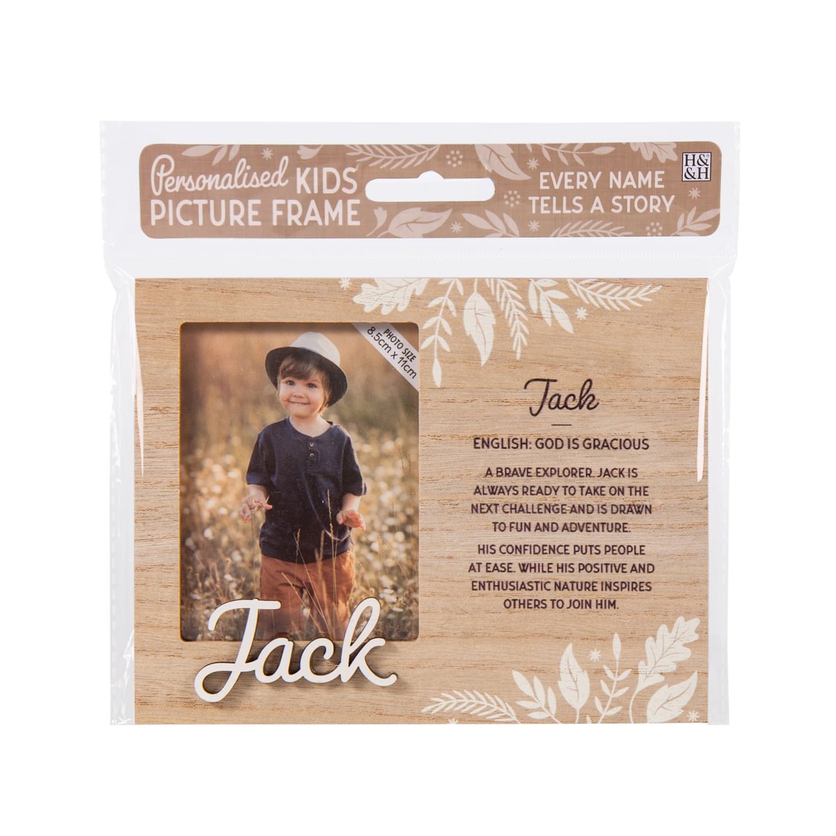 H&H Personalised Kids Frame - Jack