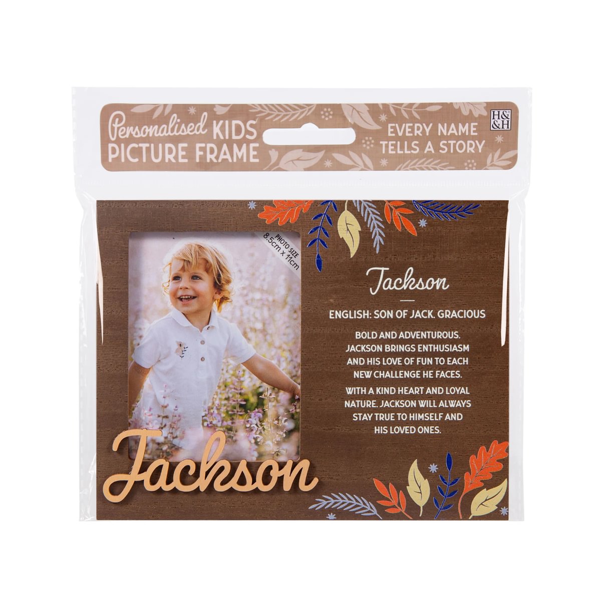 H&H Personalised Kids Frame - Jackson