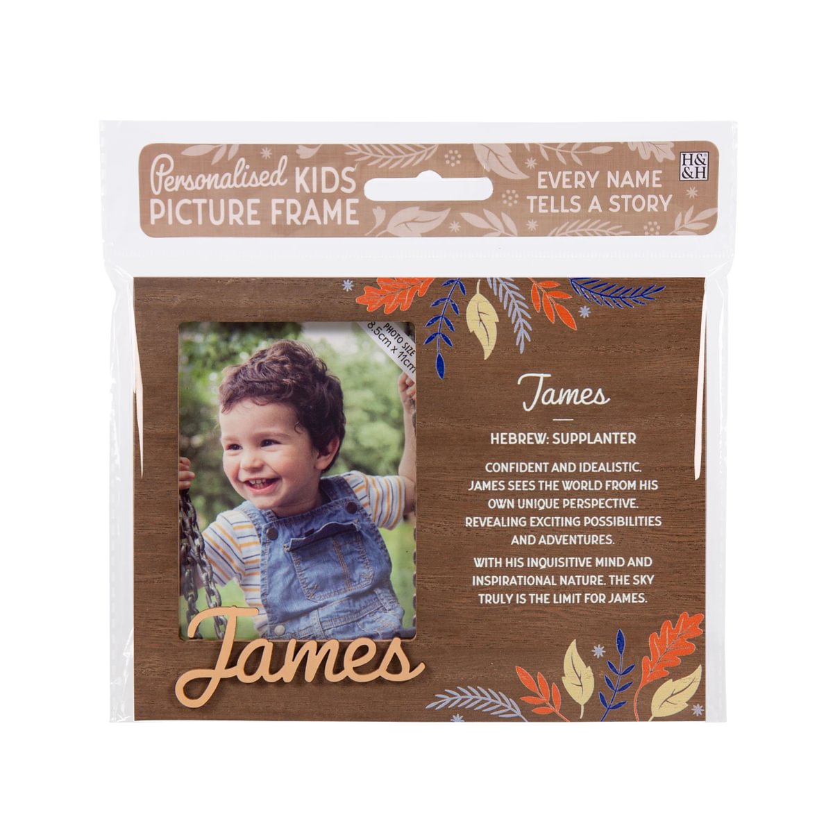 H&H Personalised Kids Frame - James