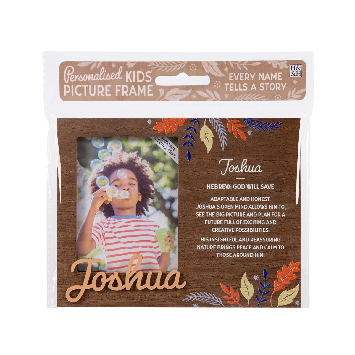 H&H Personalised Kids Frame - Joshua
