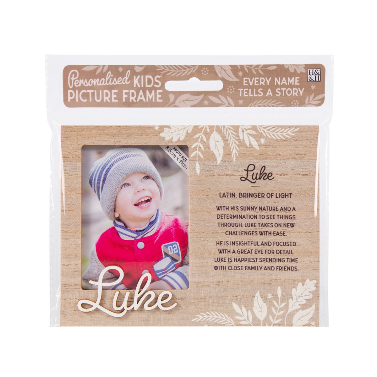 H&H Personalised Kids Frame - Luke