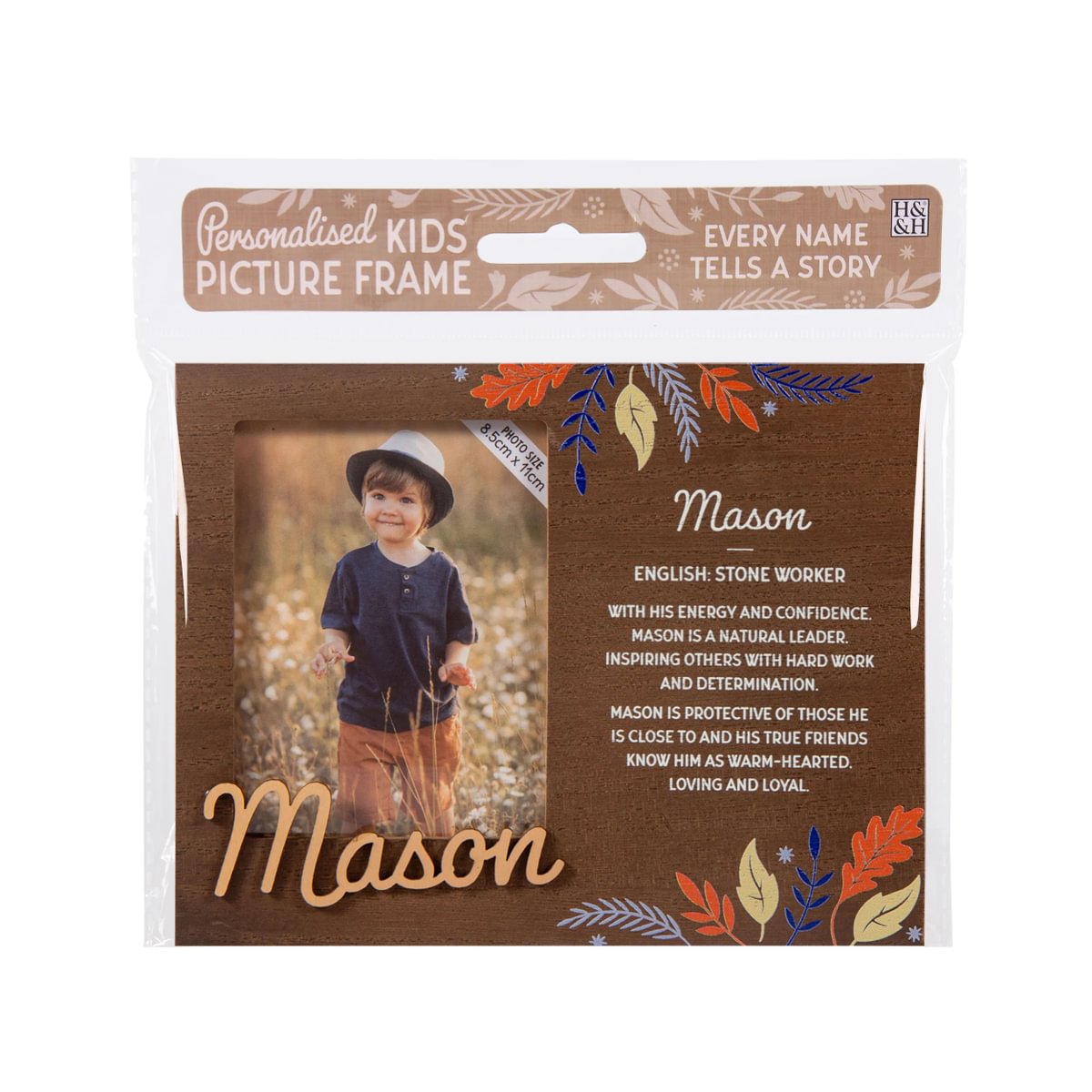 H&H Personalised Kids Frame - Mason