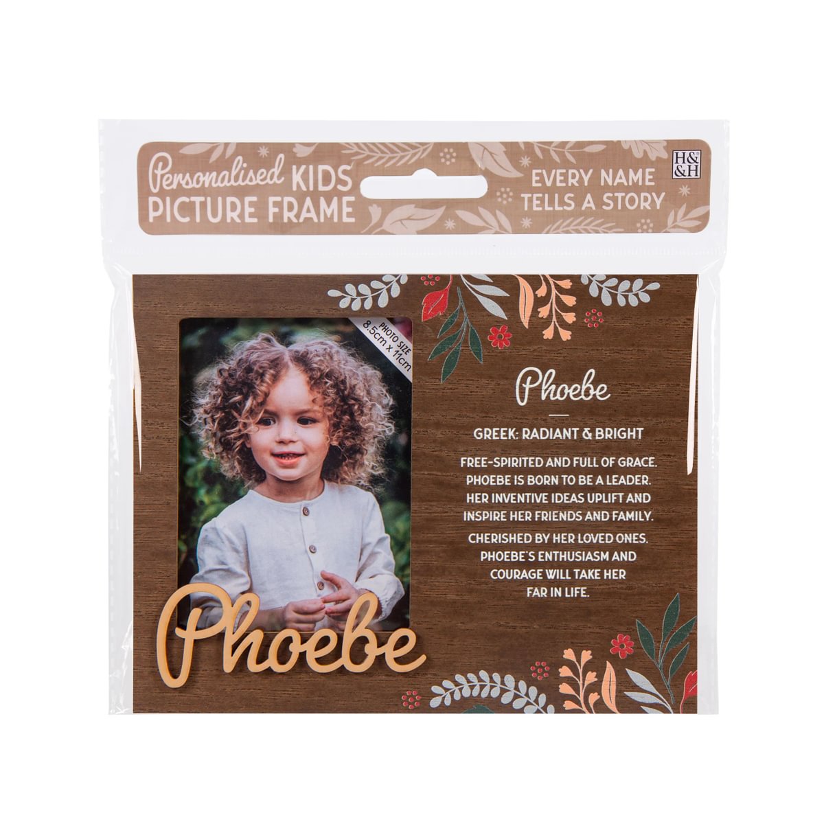 H&H Personalised Kids Frame - Phoebe