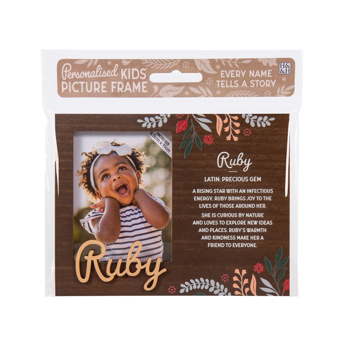 H&H Personalised Kids Frame - Ruby