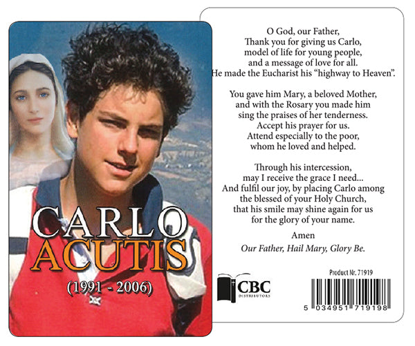 CBC Prayer Card Carlo Acutis