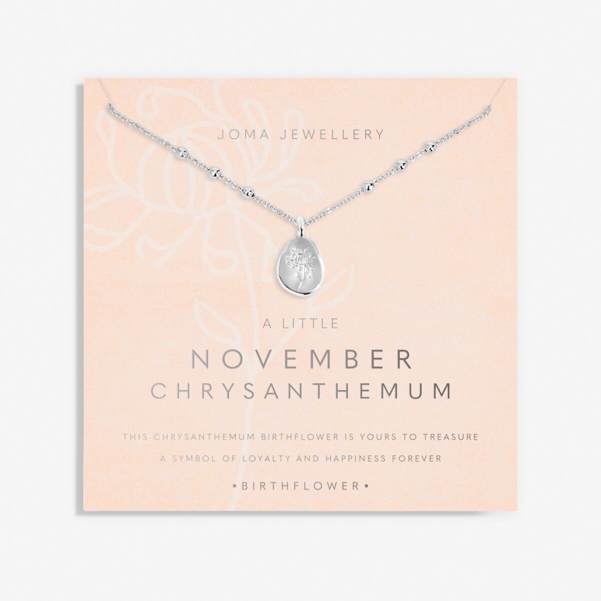 JJ November Chrysanthemum necklace