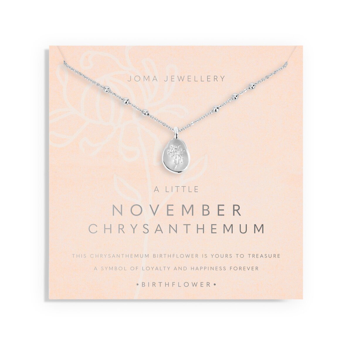 JJ November Chrysanthemum necklace