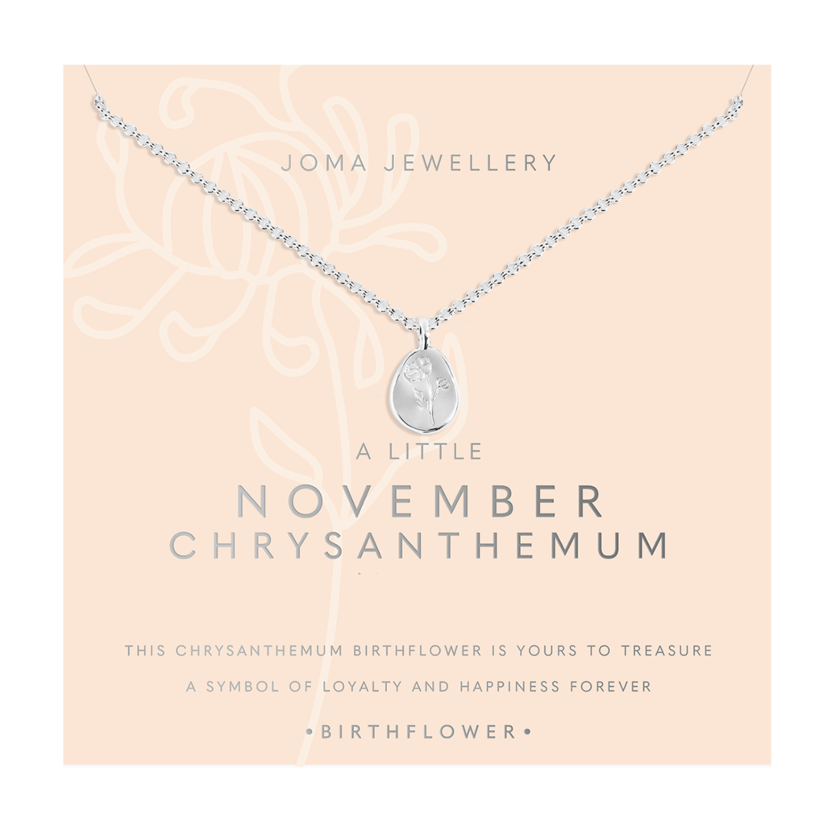 JJ November Chrysanthemum necklace