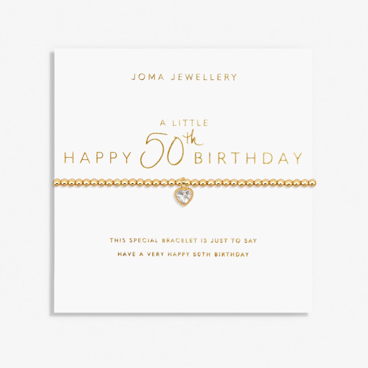 JJ A Little Bracelet - Happy 50th Birthday