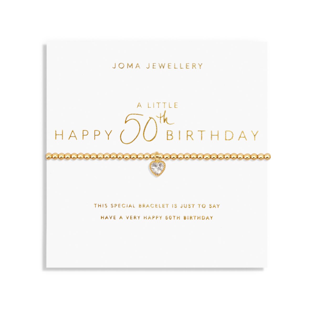 JJ A Little Bracelet - Happy 50th Birthday