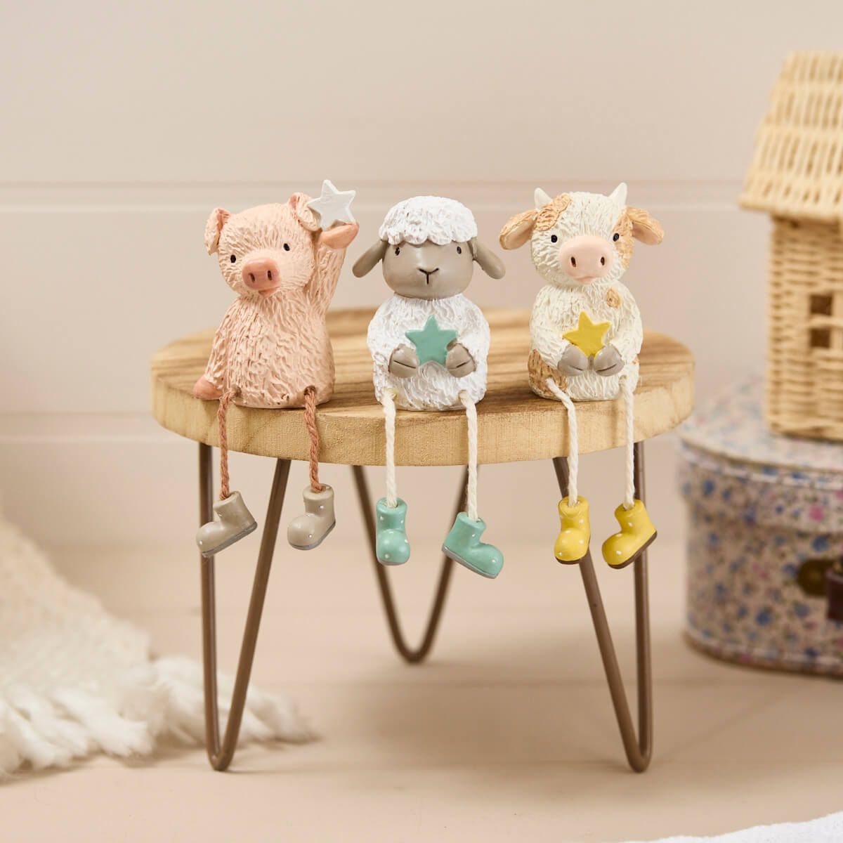 RL Mini Farm Resin Shelf Sitter 3 Asst