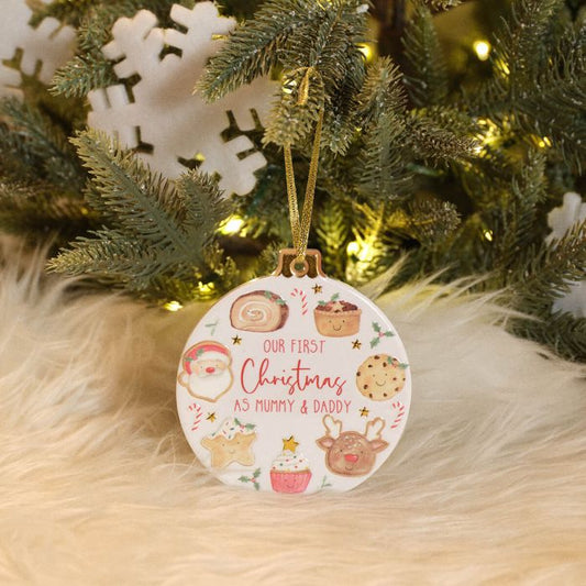 RL First Christmas As Mummy & Daddy Ceramic Hanger