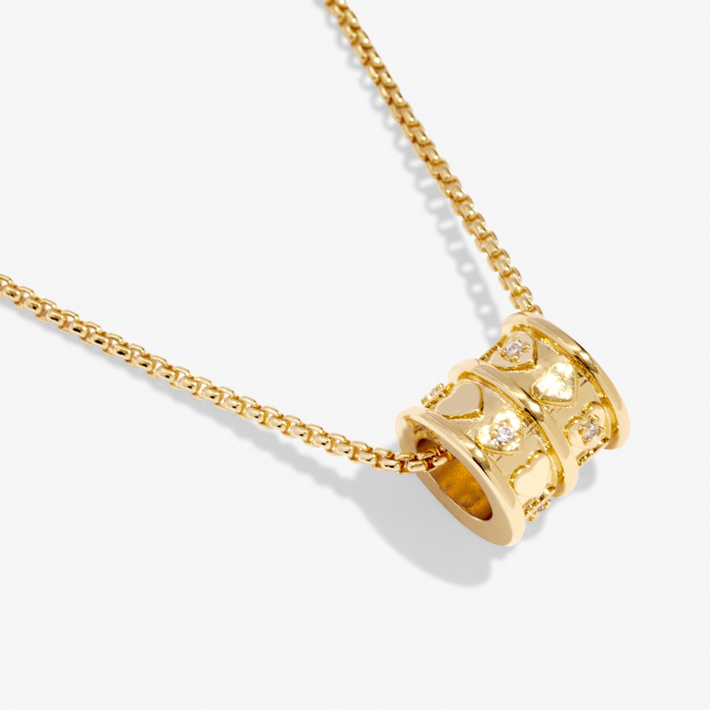JJ Style Stories Barrel Necklace Gold Plated