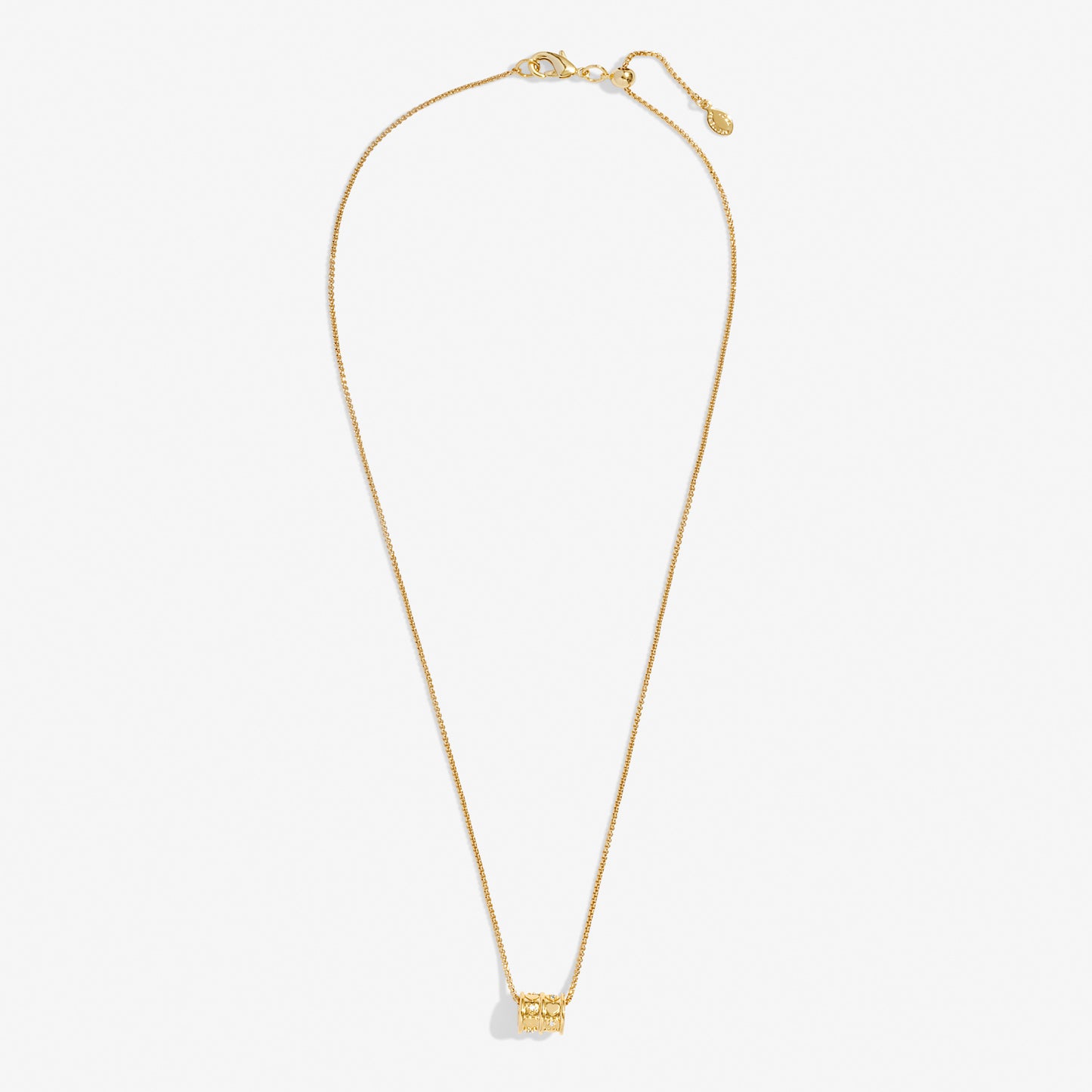 JJ Style Stories Barrel Necklace Gold Plated
