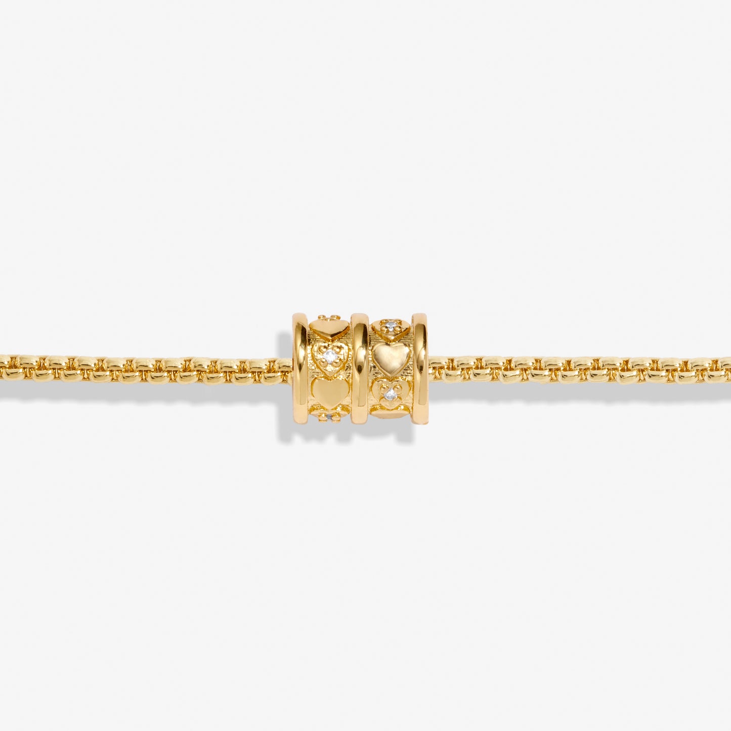 JJ Style Stories Barrel Hoop Bracelet Gold Plated