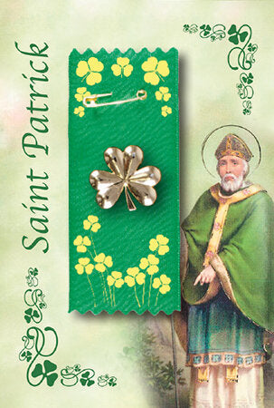 CBC St Patricks Day Badge Shamrock Motif