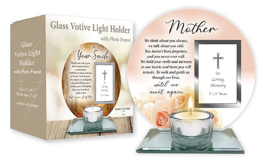 CBC Glass Votive Photo Mother