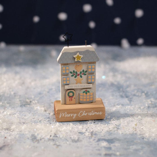 RL Christmas Market Merry Christmas Shop Wood Block