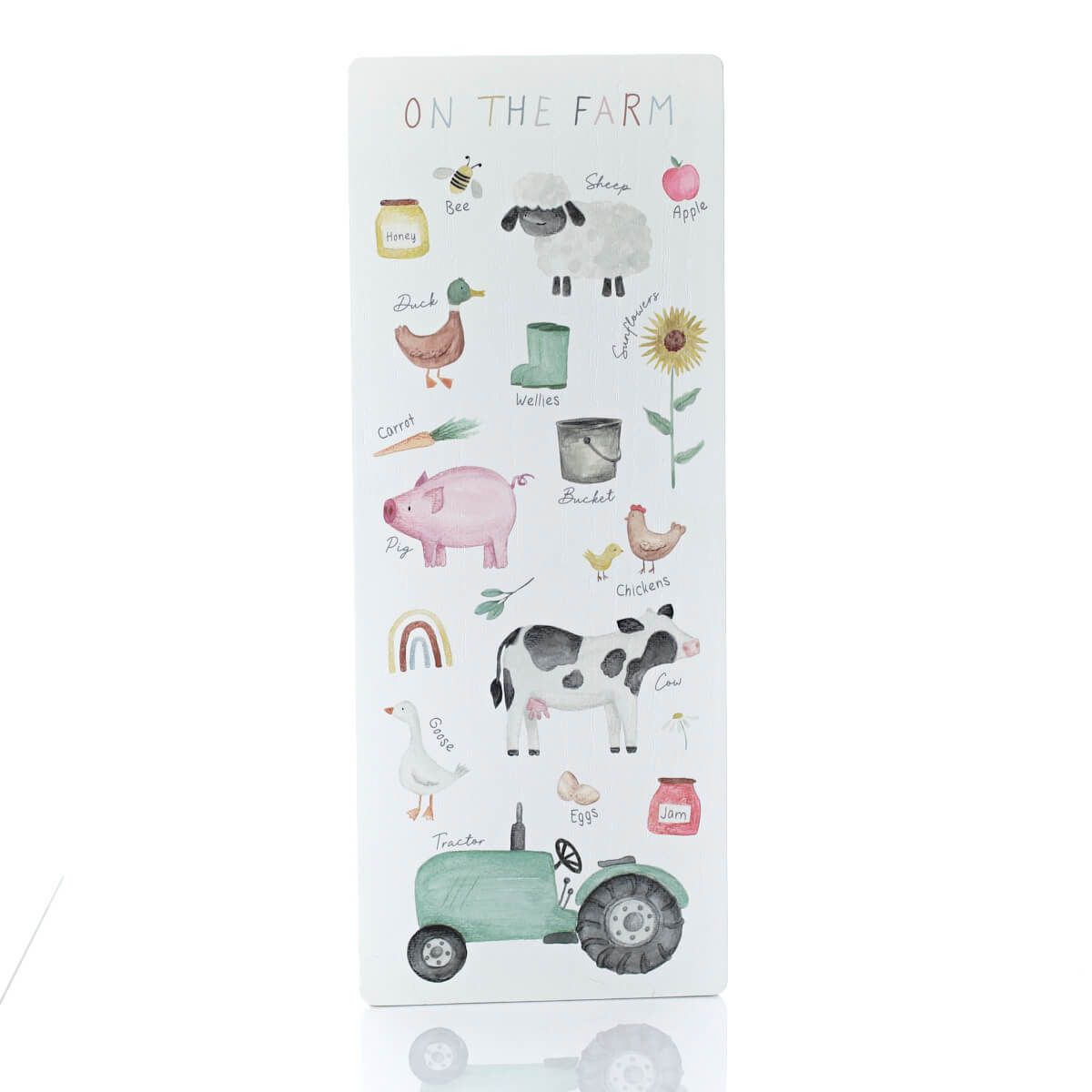 RL Mini Farm Animals Baby Wood Plaque