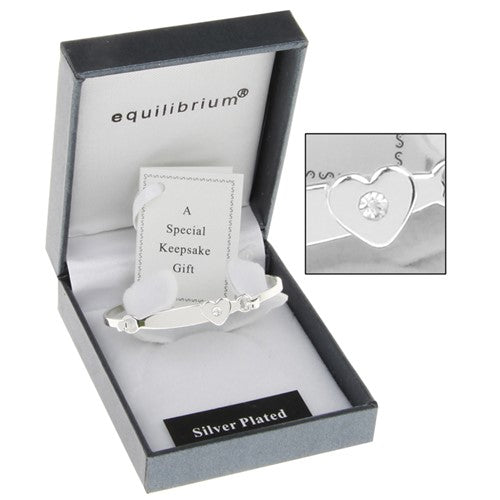 JD Equilibrium Christening Heart Bangle
