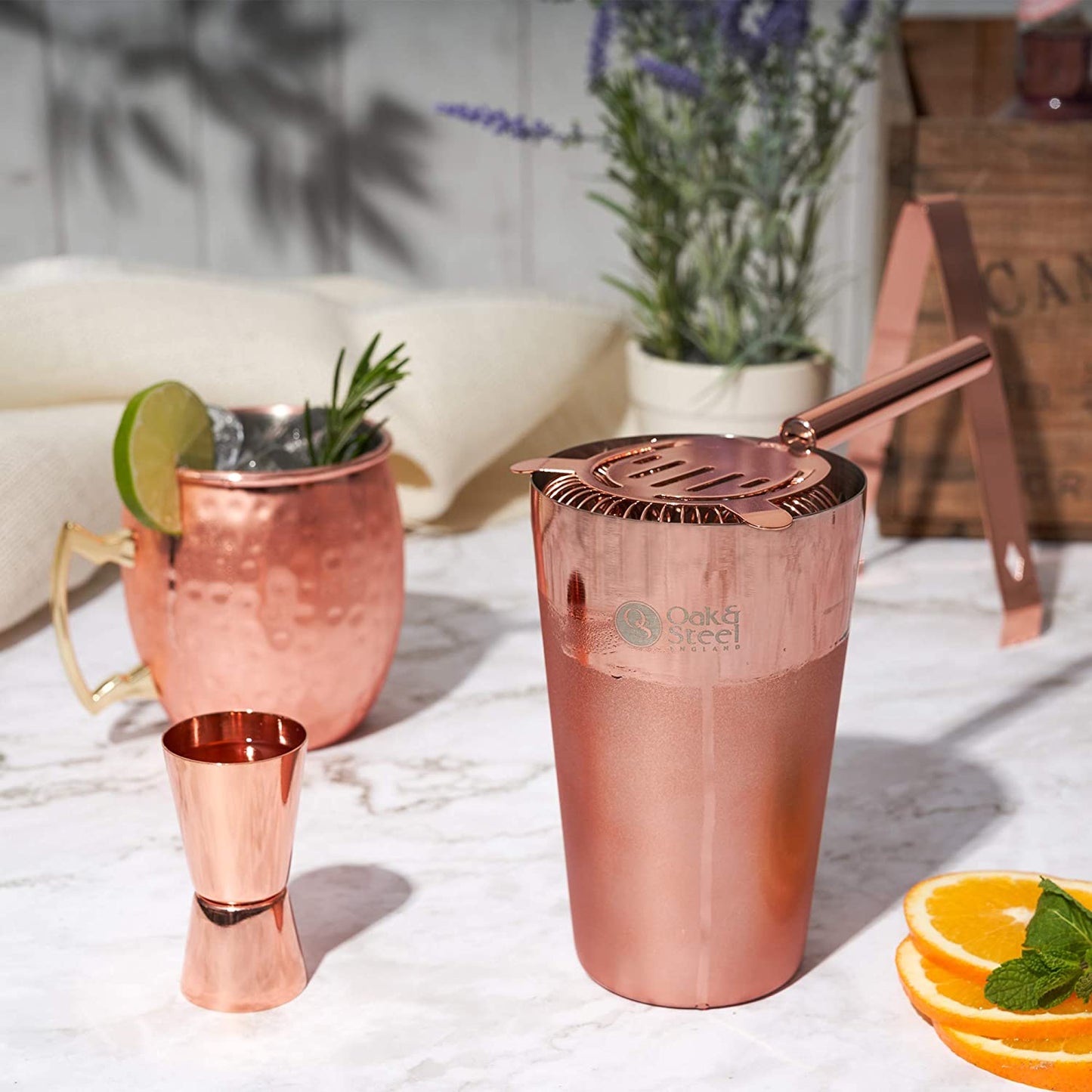OS Rose Gold 10 Piece Cocktail Set