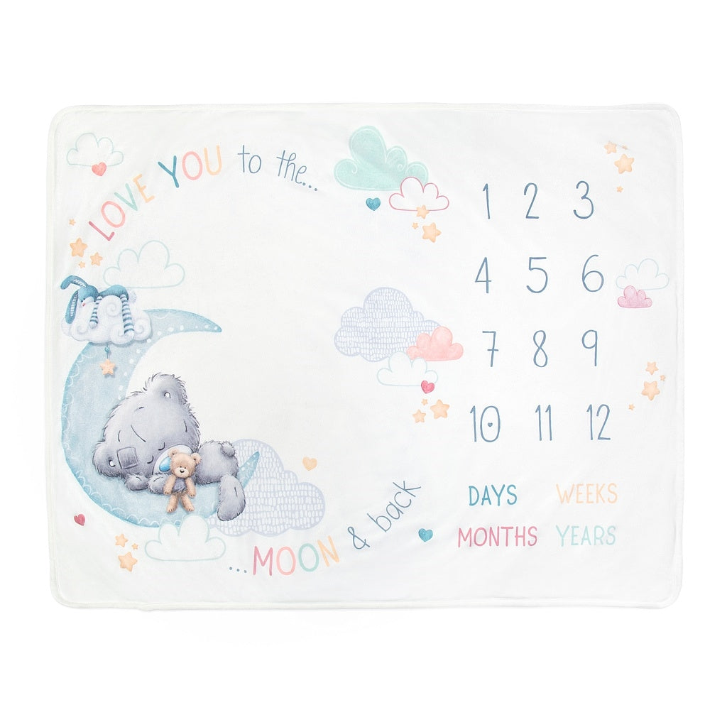 Tiny Tatty Teddy Baby Milestone Blanket