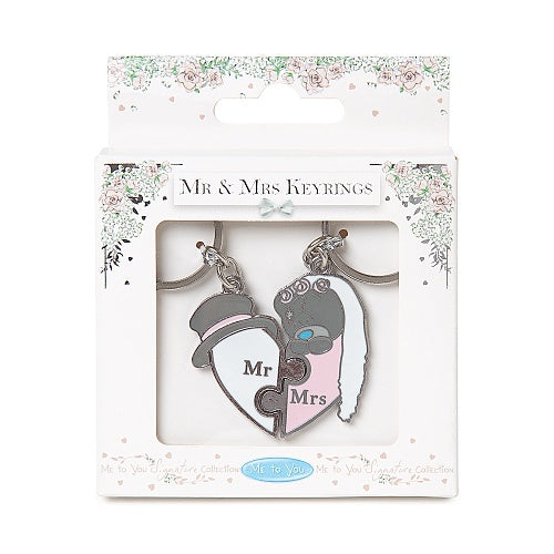 Tatty Teddy Mr & Mrs Keyring Set